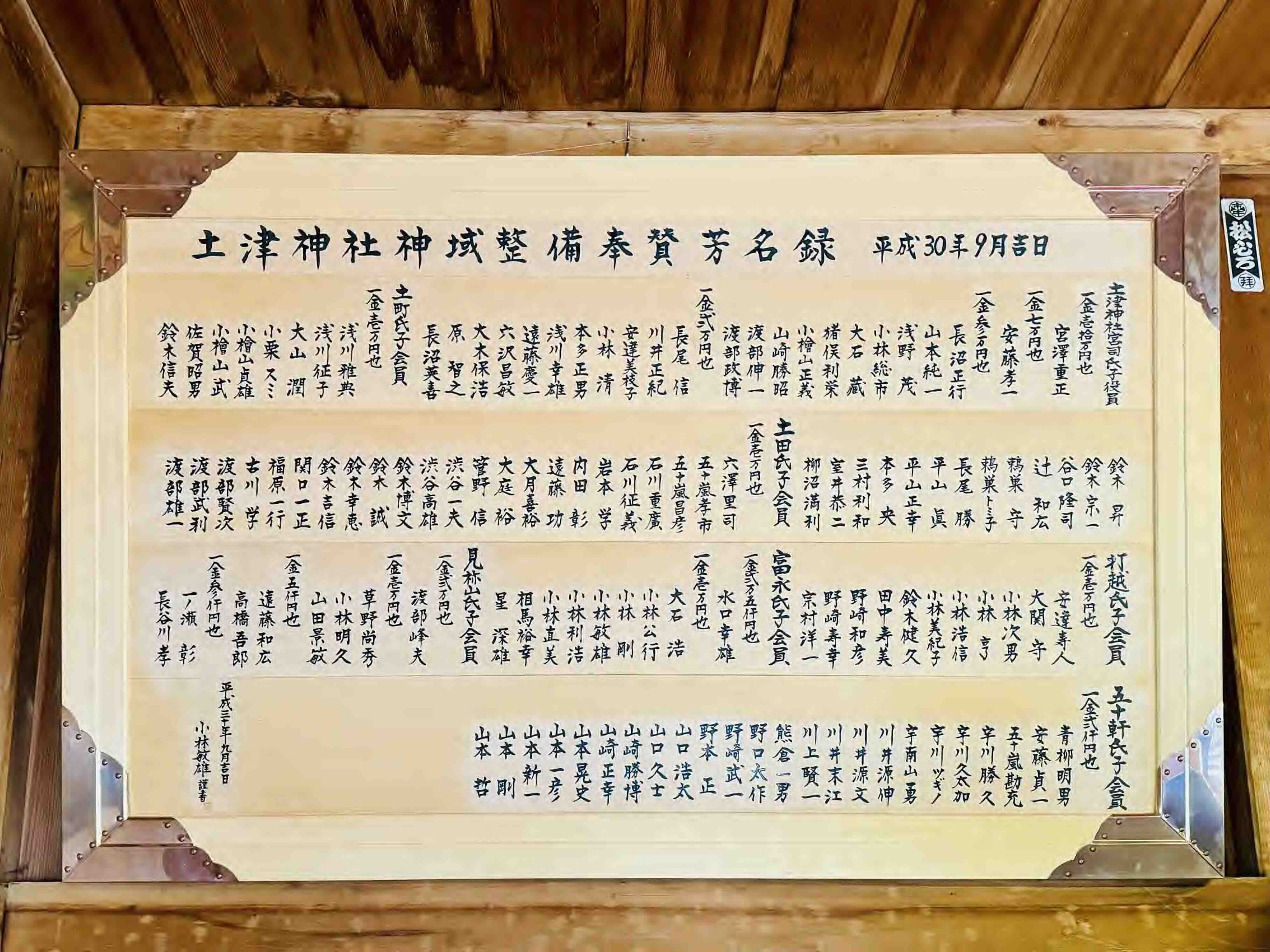 奉名板